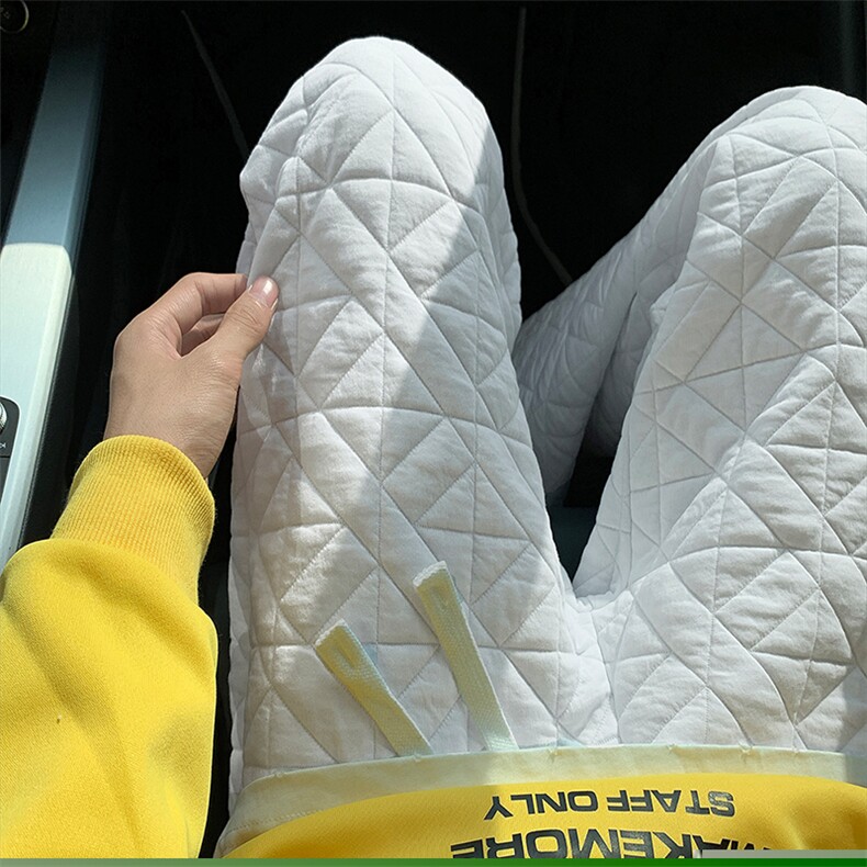 07秋冬新款小方格夹棉棉裤宽松直筒休闲裤XZ211-1-K2468-P75控98,男装棉裤,星座211-1