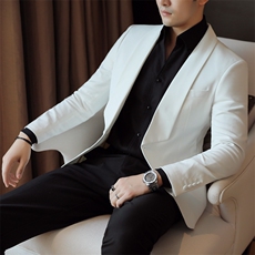 26做货-男士休闲西装修身韩版西服外套小西装上衣DX6901P165，男装西服套装，电商D216
