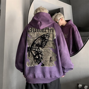 420克麂皮绒潮牌重磅连帽卫衣力推大码男XZ517A-2-JP9904-P55图片