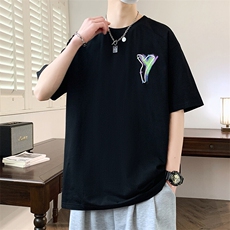 夏季男短袖t恤高品质多工艺发泡印大码T恤衫HF8510-P34，男装T恤，星座1206（原A206）