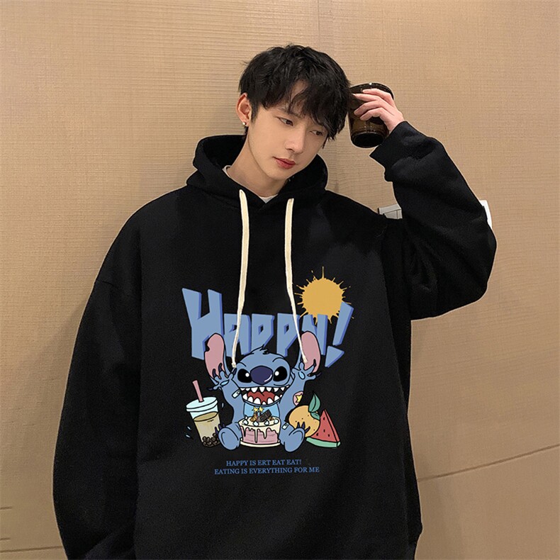 纯棉连帽卫衣男大码运动帽衫宽松薄WY2077-P35,男装卫衣,电商A040