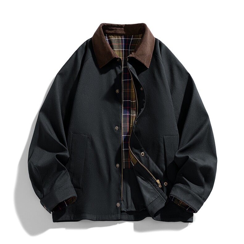 翻领夹克男春季简约宽松潮流百搭上衣服JK268-P78，男装夹克，星座308B-2