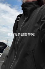 高街时髦个性款上衣日系情侣款潮流简约复古夹克HY803TP60，男装夹克，电商A102B