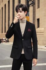 秋冬西装领男毛呢外套社会小伙店主风毛呢夹克青春N7601-P120，男装毛呢大衣，星座1206（原A206）