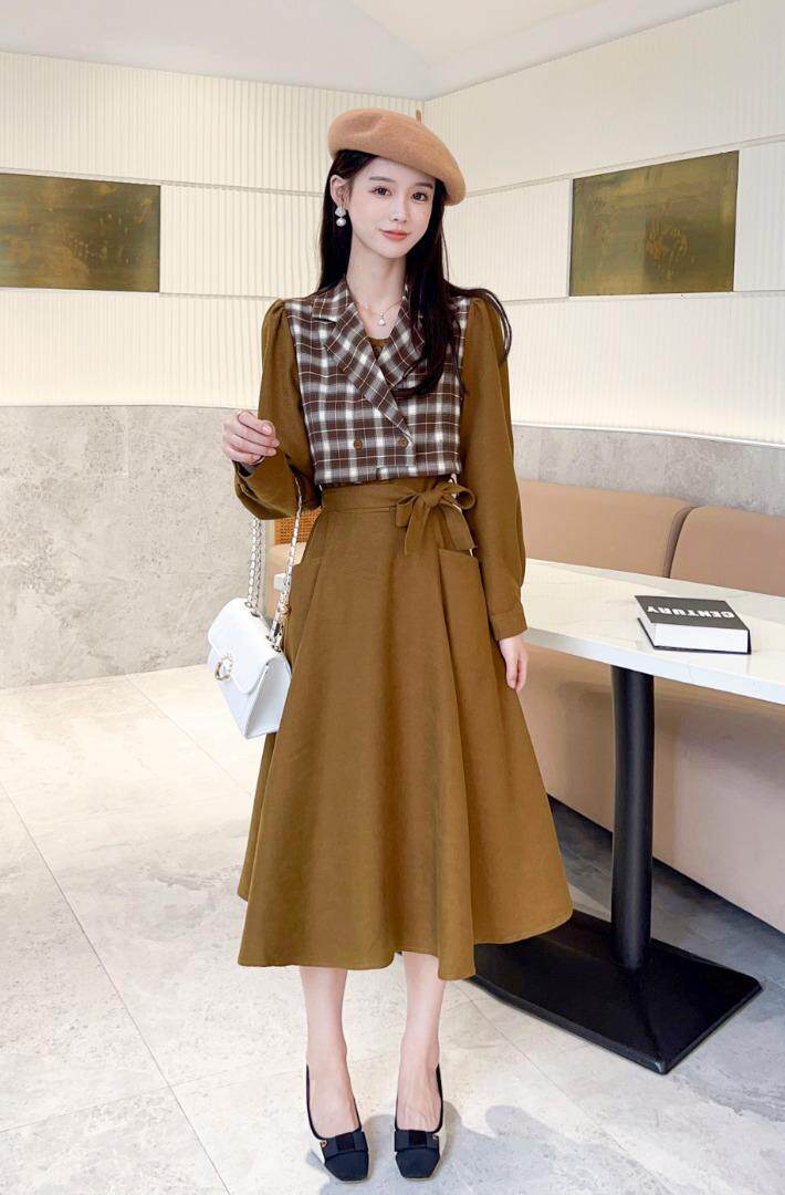 秋季时尚连衣裙，女装连衣裙，亿炫(5F)