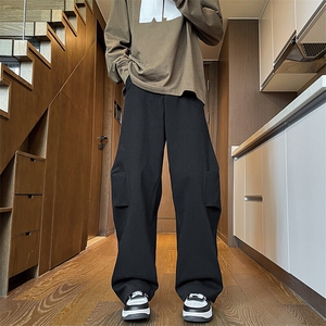 8XL-M春季弯刀裤工装裤子男美式高街马吉拉西裤阔腿直筒KZ009P58图片
