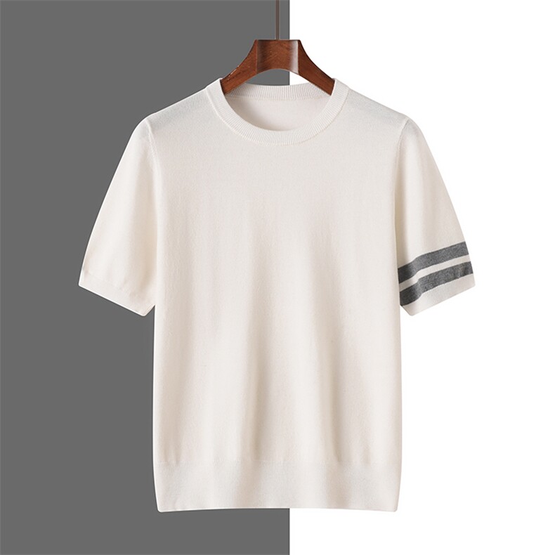 男士夏季简约休闲百搭舒适BT短袖，男装T恤，牧绒家园