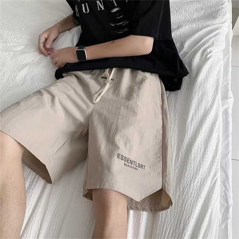 夏装休闲短裤男潮牌ins宽松休闲潮流外穿中裤百搭韩版五分裤,男装休闲裤,四季星座218-1