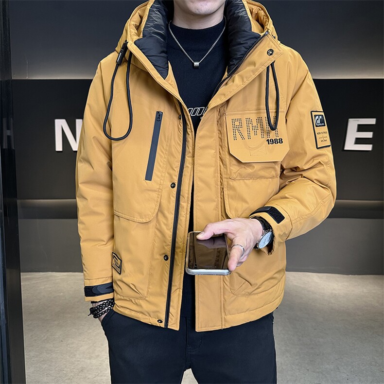 标50白鸭绒户外工装羽绒服男2025新款冬季外套C317-Y6810-P235,男装羽绒服,电商C317