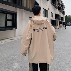 新款常规款青少年秋季款风衣外套男休闲帅气大衣单排扣潮Z3/P45，男装风衣，星座506
