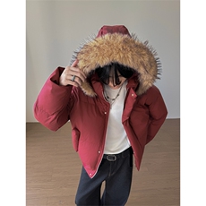 防水棉服美式cleanfit帽子毛领可拆加厚外套男5D3065-TP90不，男装棉衣，电商A102