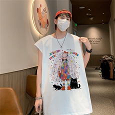 直播抖音得物品质纯棉250克重磅男无袖背心T恤T565P28控39，男装T恤，电商C408(原B339-1)