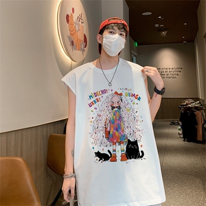 直播抖音得物品质纯棉250克重磅男无袖背心T恤T565P28控39图片