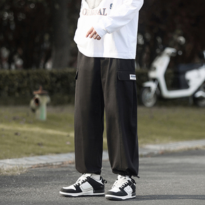 裤子男士秋季男裤工装裤休闲长裤男款束脚运动裤K0734-P35图片