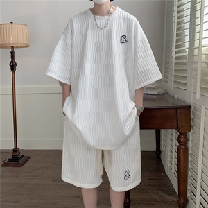 1短袖男DT8781P35短裤男DK8782P40大码M-5XL休闲套装TZ8783P75控图片