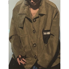美式复古灯芯绒工装外套宽松休闲夹克上衣JK8803特P65，男装夹克，星座908-1