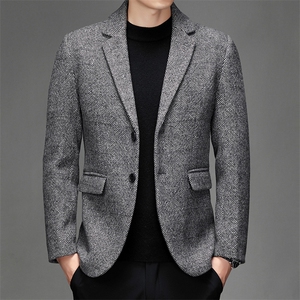 CK3817钱塘2020-2冬季厚款商务休闲简约中年男士夹克外套P160图片