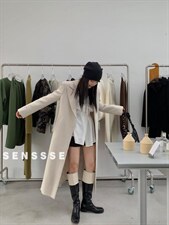 [现货]三色中长款西装外套2022新款韩版宽松高级感休闲西服，女装西装，SENSSSE