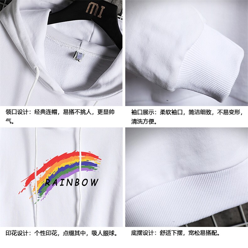 WY2064-P40纯棉连帽卫衣男大码运动帽衫宽松薄外套网格挂拍,男装卫衣,电商A040A