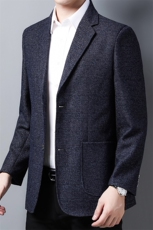 男装西服外套2023春秋季新款爸爸装中年男士商务休闲纯色上衣，男装西服，电商B212（原钱塘6029）