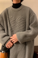 8XL-M特大码毛衣男高品质加厚宽松胖子毛衣针织衫MY1201P58控78，男装针织衫/毛衣，电商D206-1