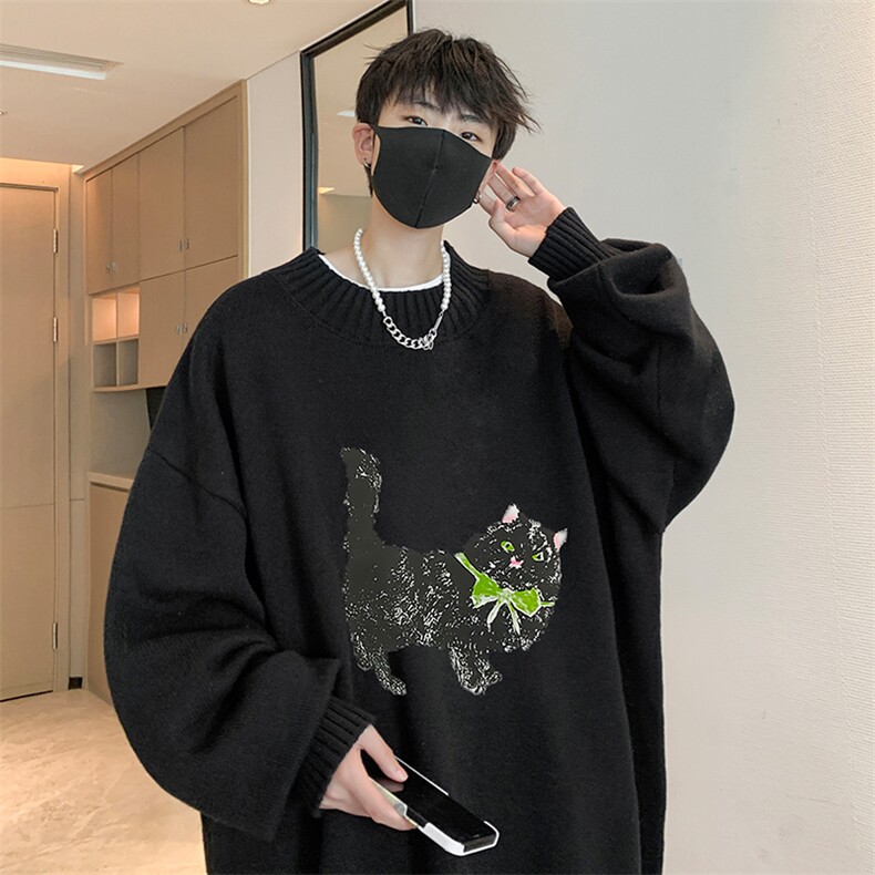 8XL半高领毛衣男大码胖子针织衫毛线衣M18413-P45加绒款-P65,男装针织衫/毛衣,电商A040