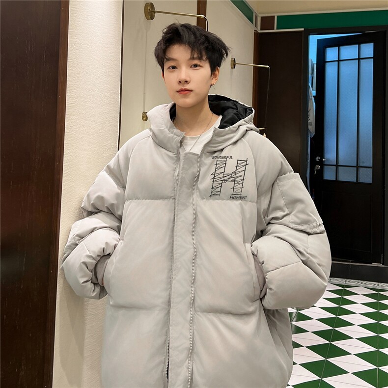 棉袄厚外套港风日系棉衣纯色棉服大码面包服1016-1M05P90K118,男装棉衣,星座1016-1（原电商B408-1）