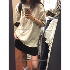 T0684-P25美式复古字母短袖男女同款潮流上衣，男装T恤，星座617A-2