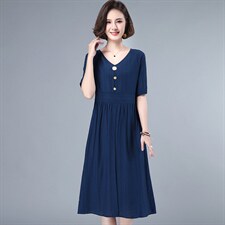 显瘦收腰潮流连衣裙2021年夏季减龄连衣裙短袖韩版