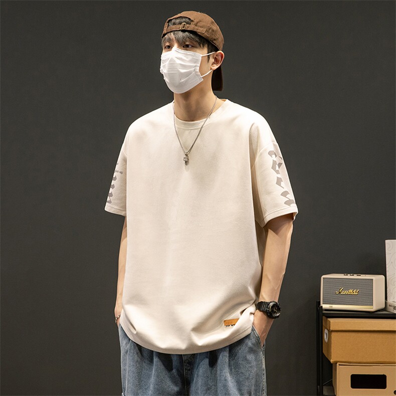 新款短袖男SZON景夏季t恤休闲百搭印花圆领T恤男上衣TC3136-P35,男装T恤,星座717