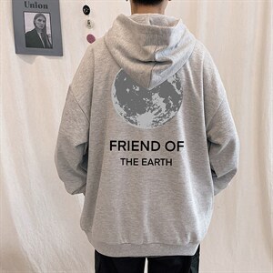 KS21254-P38 连帽开衫卫衣男运动外套大码班服图片