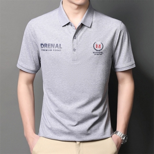 POLO衫男上衣半袖男装衣服男士体恤衫T恤潮牌休闲翻领爸爸短袖男图片