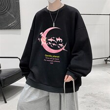 圆领卫衣男大码加厚加绒长袖t恤男S6209-P28加绒款-P33，男装卫衣，电商A040