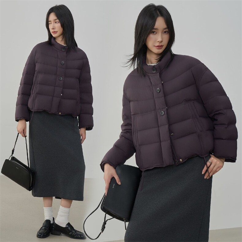 现货2025年冬季90白鸭绒休闲风羽绒服新款女,女装羽绒服,阳光伊恋