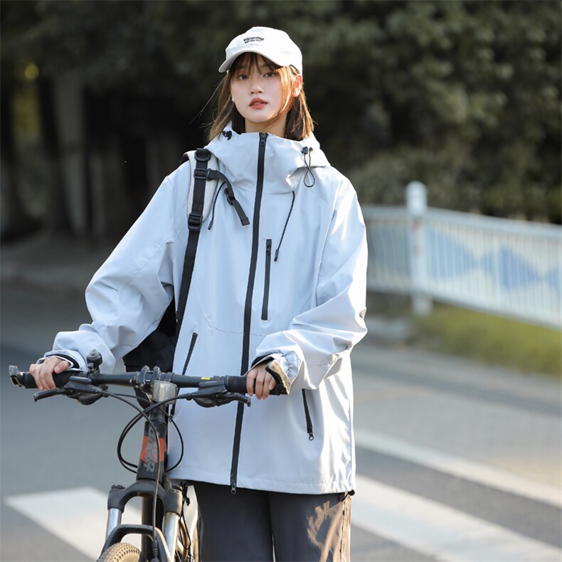 韩版糖果色男女冲锋衣外套百搭日系街头运动外套xz405-jk6807-p68,女装短外套,星座405
