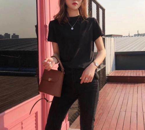 AX8010简约设计光版T,女装,L·H·X