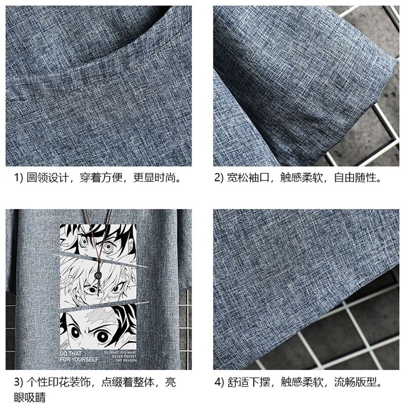 ZT71176-P35风复古亚短袖男t恤男半袖网格控48,男装T恤,电商A040A