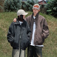 2026港风面料基布聚酯纤维PU皮衣大码M-5XL男JK77867P90控148，男装皮衣，星座227-7