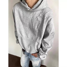 气质华棉复合350克刺绣卫衣潮流新款时尚文艺慵懒百搭WY236P48，男装卫衣，星座1013-5