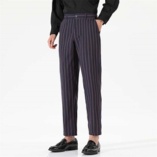 秋季商务条子九分西装裤XZ402-2-P42控58-X006工厂店，男装西服套装，星座402-2