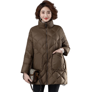 2024冬新品中长款羽绒服90白鸭绒图片