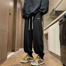 秋冬新款字母刺绣束脚卫裤K23512-P45控58加绒K23512JR-p55控68，男装休闲裤，电商B315