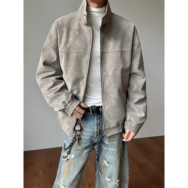 扎染羽绒服90鸭绒美式休闲保暖皮衣夹克男D54143-TP135不，男装夹克，电商A102