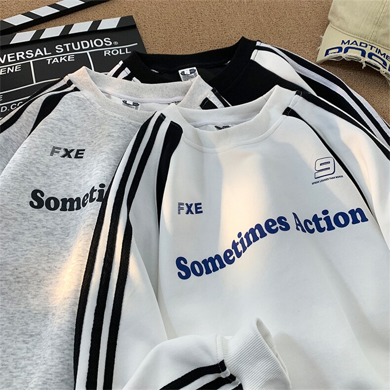 360g重磅拼接撞色圆领卫衣男M-3XLFSW700P50控78，男装卫衣，电商B219B