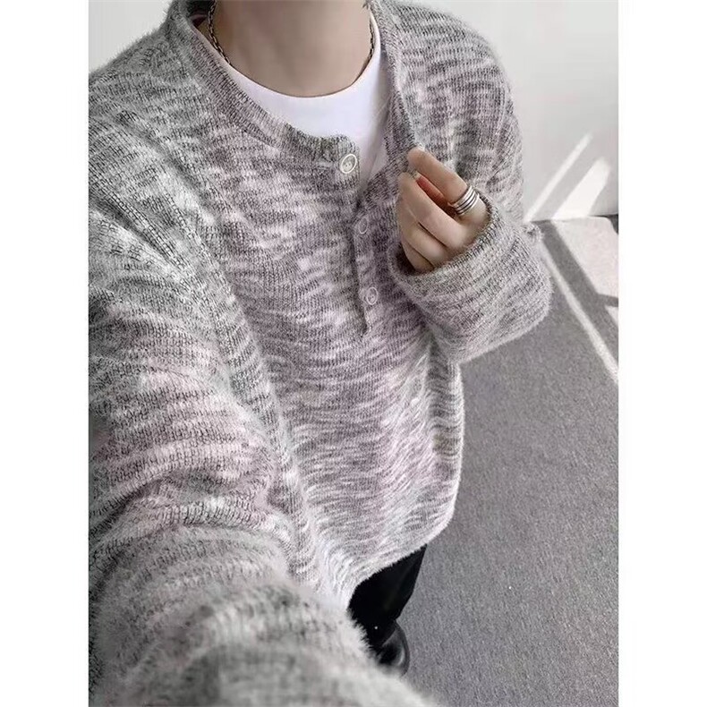 潮流慵懒新款气质简约流行文艺日系长袖毛衣ins原宿百搭时尚,男装针织衫/毛衣,星座516A