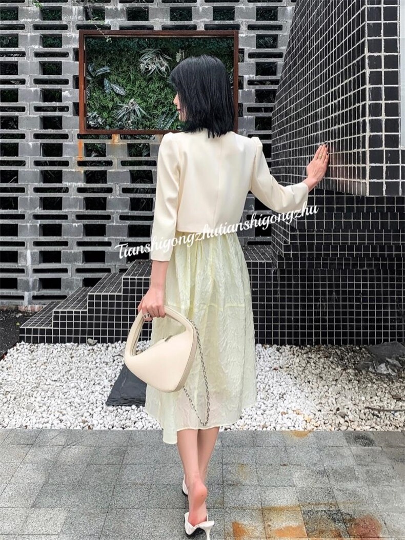 风两件套连衣裙补单款，女装连衣裙，天使公主
