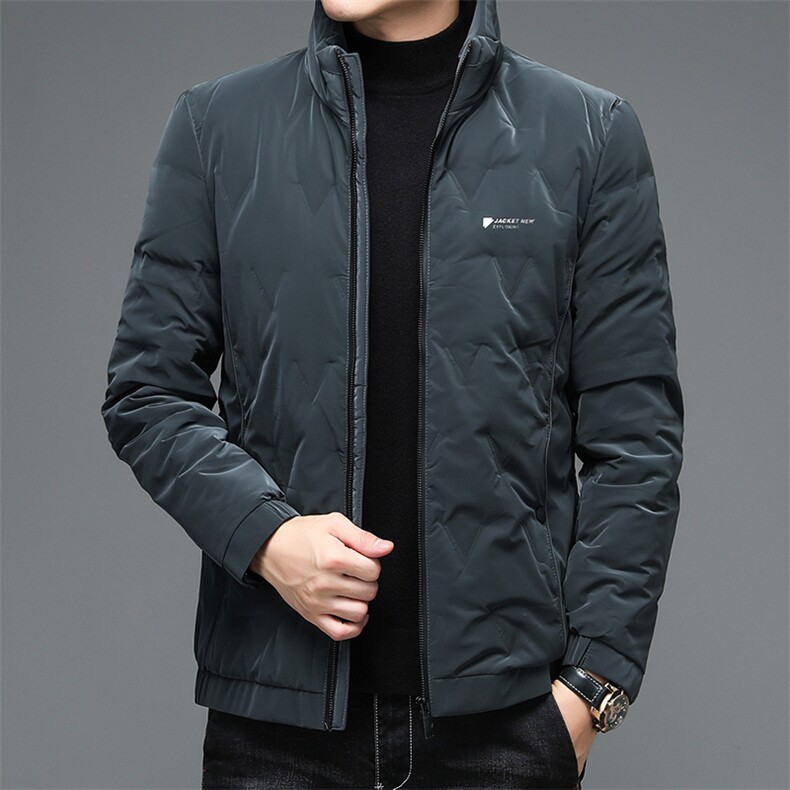 NN6653钱塘2020-3商务休闲立领简约冬季厚款中年男士羽绒服P165,男装羽绒服,钱塘207-3