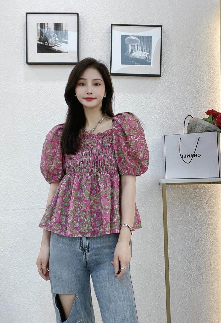 【现货】新款小花上衣，其它，色调轩