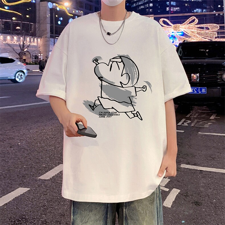 T790夏季新品港风高街美式短袖T恤宽松ins重磅纯棉体恤,男装T恤,星座304A