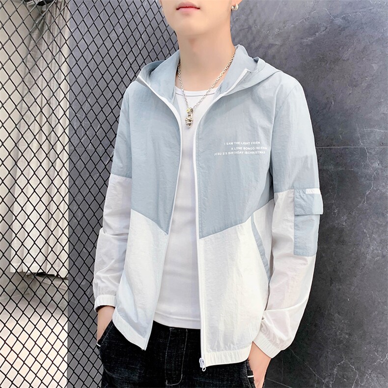 男士防晒服超薄透气户外运动夏季男装皮肤防晒衣薄款外套V88图片